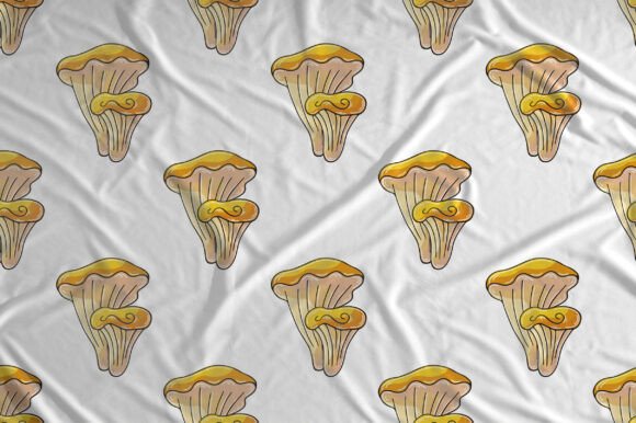 Autumn Motives. Chanterelles. Seamless: A Unique Collection for Creative Projects