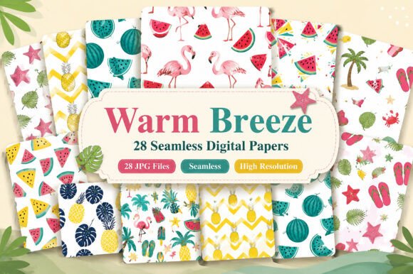 Explore the Versatility of Warm Breeze Digital Papers