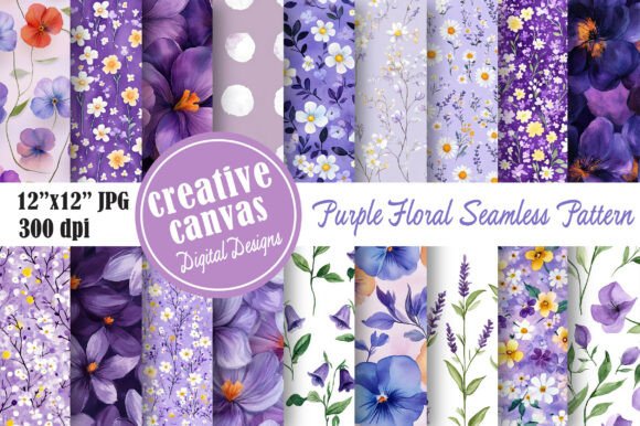 Lavender Cottagecore Digital Papers: A Unique Blend of Beauty and Utility