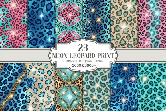 Neon Leopard Print Seamless Pattern: A Bold Statement for Modern Design
