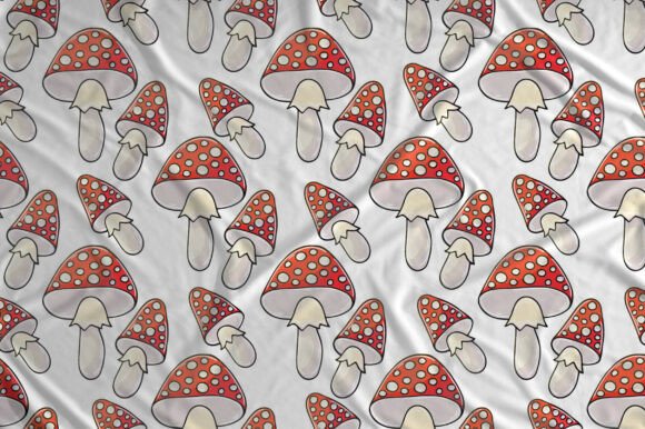 Seamless Pattern for Kitchen. Amanitas