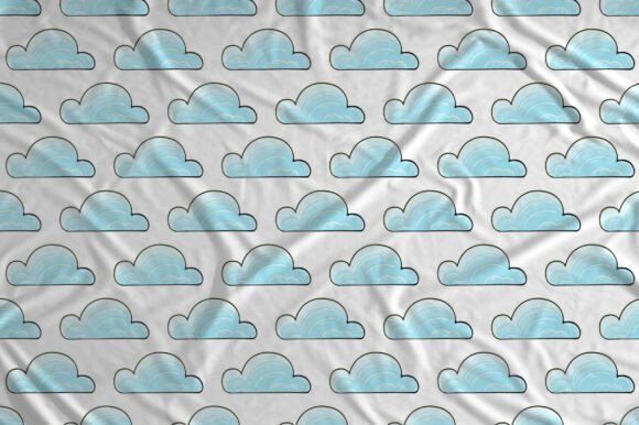 Seamless Pattern with Clouds: Hand Drawn Designs for Modern Creativity