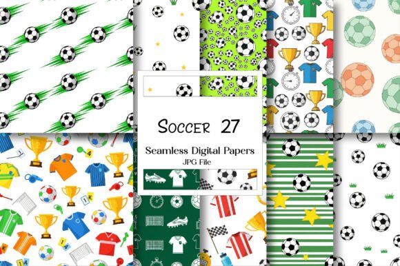 Soccer Digital Paper Pack