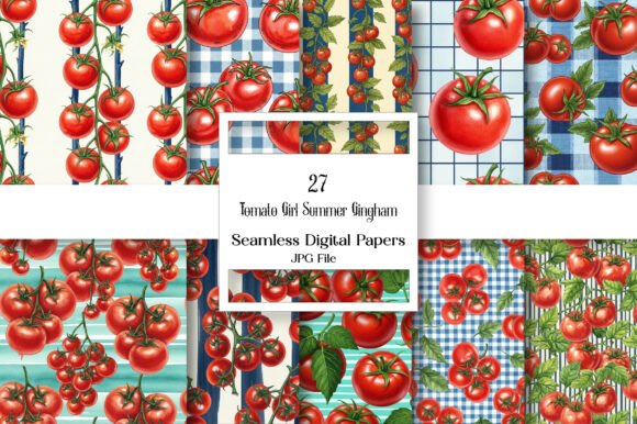 Tomato Girl Summer Gingham Pattern: A Nostalgic Touch for Your Creative Projects